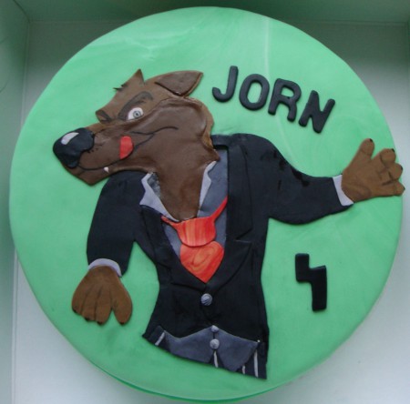 De grote boze wolf kindertaart