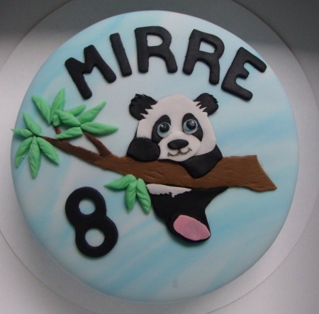 Panda beer kindertaart